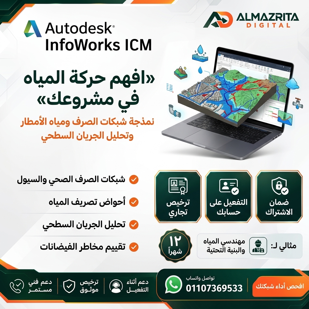 سعر InfoWorks ICM التجاري | اشتراك Autodesk